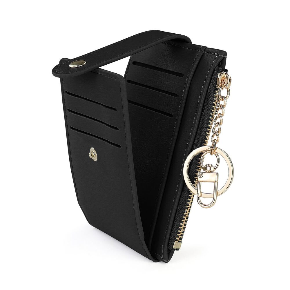 1036 Credit Card Holder , PU Leather Front Pocket Slim Wallet with 7 Card
